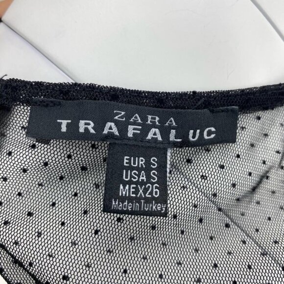 ZARA Trafaluc Layered Lace A-Line Empire Dress Sz Small - Picture 5 of 5